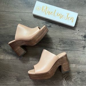 Seychelles Invigorated Stacked Heel Sandals NWOT